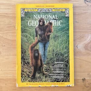 Vintage National Geographic October 1975 Orangutans Arabs Alabama Potholes